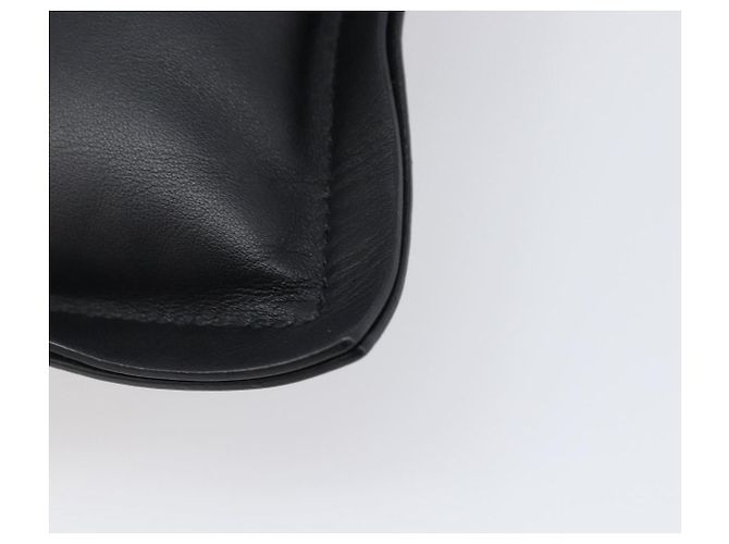 Salvatore Ferragamo Vala Shoulder Pouch Leather Black Auth 202598V Nero - vista 17