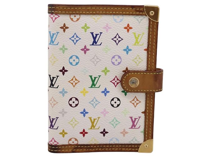 LOUIS VUITTON Monogram Multicolor Agenda PM Planner White R20896 LV Auth BA15509 - view 13
