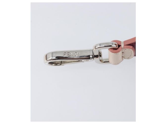 FENDI Strap Leather Beige Silver gold Auth 203680M Argenté Doré - vue 8