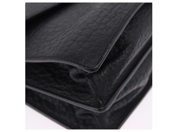 Borsa a spalla PRADA Ready Lock in pelle nera e oro autentica am12604V Nero D'oro - vista 16