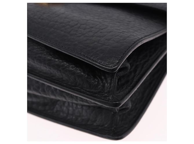 Borsa a spalla PRADA Ready Lock in pelle nera e oro autentica am12604V Nero D'oro - vista 17