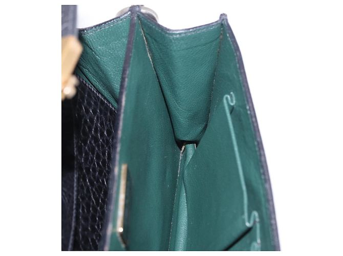 Borsa a spalla PRADA Ready Lock in pelle nera e oro autentica am12604V Nero D'oro - vista 29