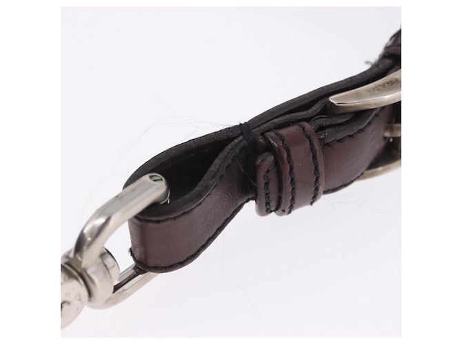 Borsa a spalla PRADA Ready Lock in pelle nera e oro autentica am12604V Nero D'oro - vista 8