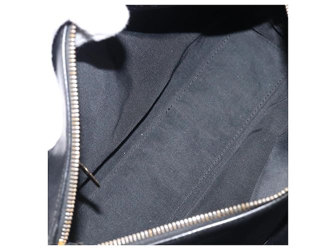 Borsa a mano CHANEL Choco Bar in pelle d'agnello nera e oro CC Auth 204075V Nero D'oro - vista 11