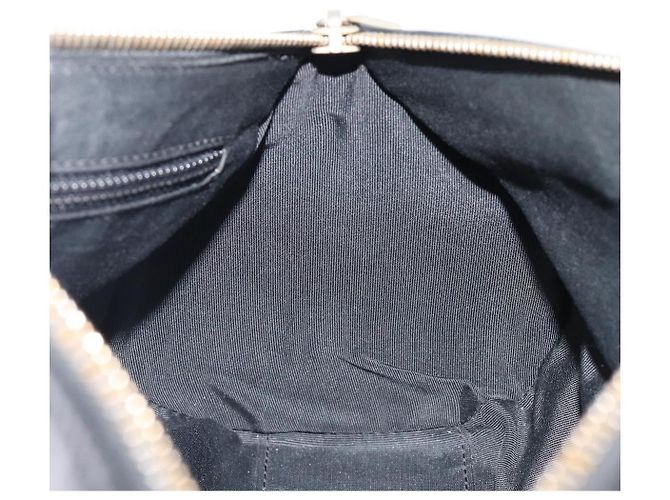 Borsa a mano CHANEL Choco Bar in pelle d'agnello nera e oro CC Auth 204075V Nero D'oro - vista 19