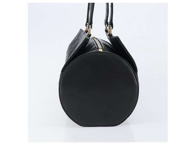 Borsa a mano CHANEL Choco Bar in pelle d'agnello nera e oro CC Auth 204075V Nero D'oro - vista 3