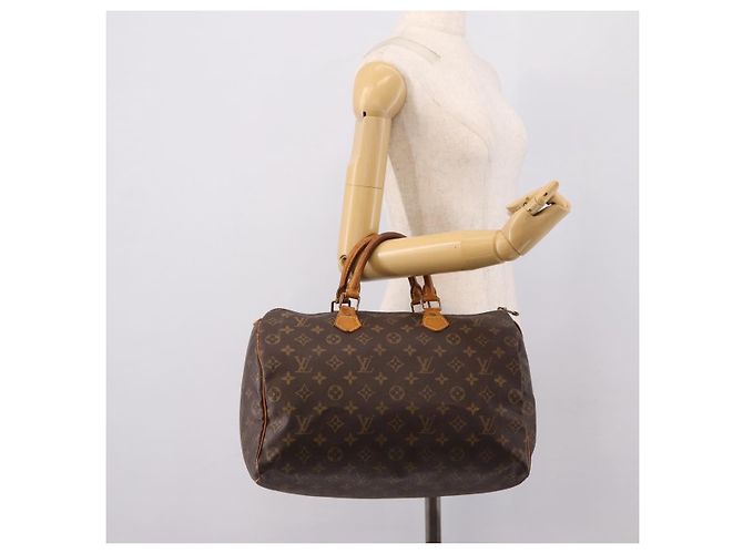 LOUIS VUITTON Monogram Speedy 35 Hand Bag M41524 LV Auth 201510 Monogramma - vista 24