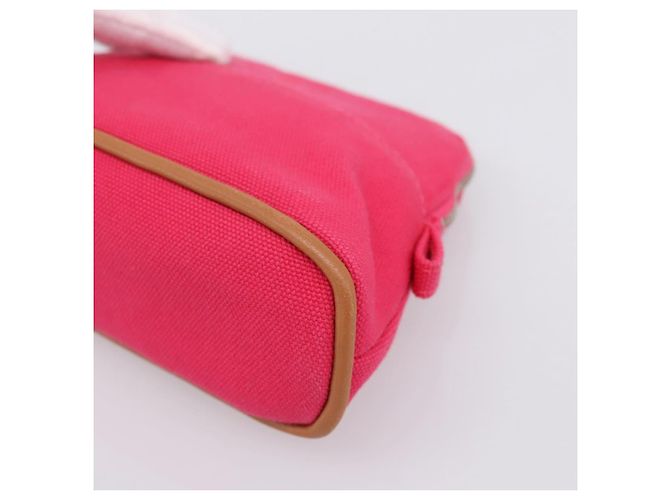 Hermès HERMES Bolide Pouch Canvas Pink Silver Auth 203321V Silber - Ansicht 7