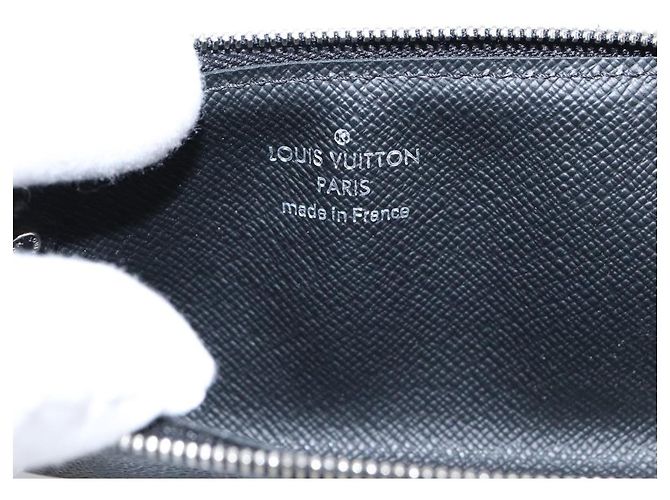 LOUIS VUITTON Damier Graphite Pochette Cles Coin Purse N60155 LV Auth 204807A Damier ebene - vista 10