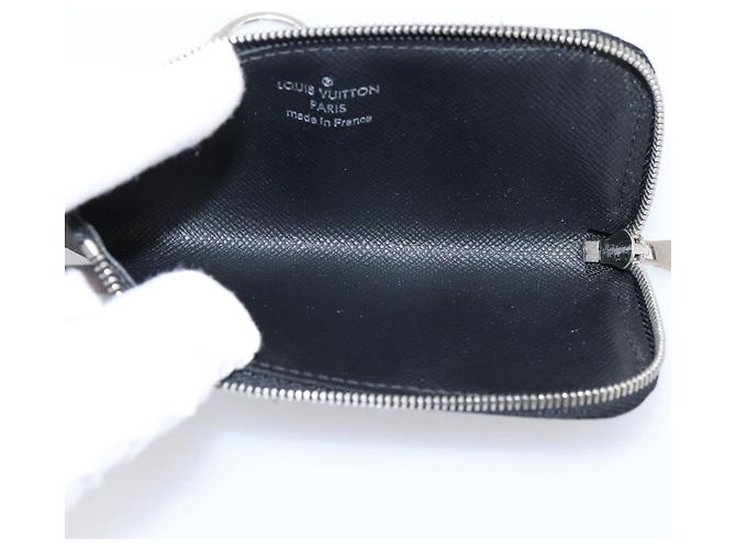 LOUIS VUITTON Damier Graphite Pochette Cles Coin Purse N60155 LV Auth 204807A Damier ebene - vista 11