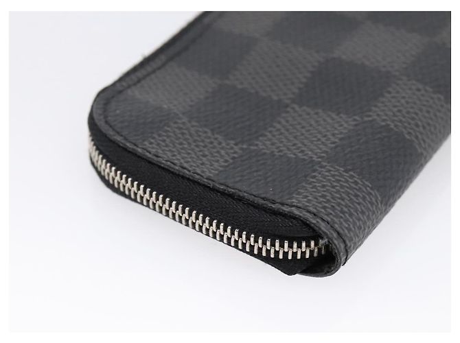 LOUIS VUITTON Damier Graphite Pochette Cles Coin Purse N60155 LV Auth 204807A Damier ebene - vista 16