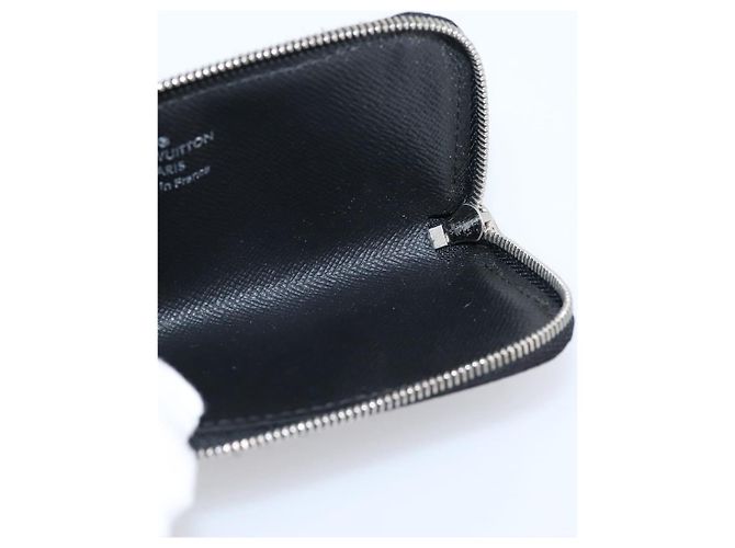 LOUIS VUITTON Damier Graphite Pochette Cles Coin Purse N60155 LV Auth 204807A Damier ebene - vista 17