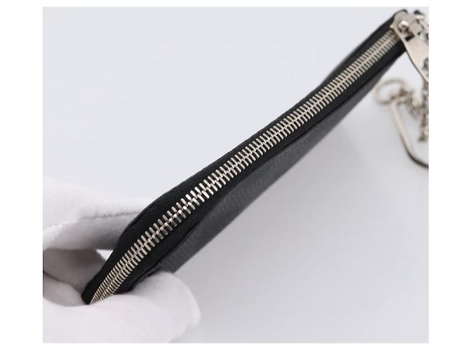 LOUIS VUITTON Damier Graphite Pochette Cles Coin Purse N60155 LV Auth 204807A Damier ebene - vista 5