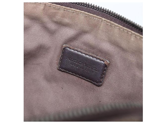 BOTTEGA VENETA INTRECCIATO Pouch Leather Brown 132534 Auth 204355 Marrone - vista 10