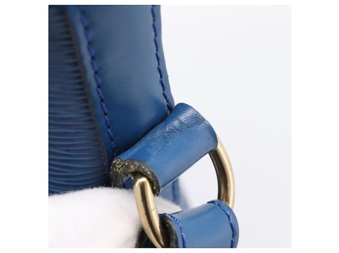 Borsa a tracolla LOUIS VUITTON Epi Noe Blu M44005 LV Auth BA15580 - vista 12