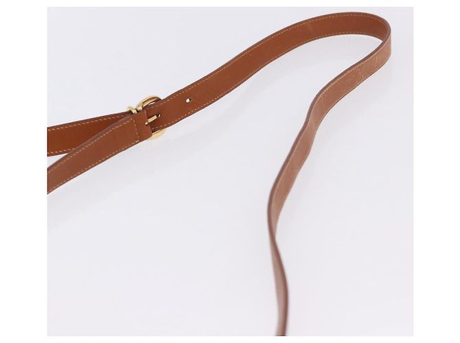 Borsa a tracolla GUCCI in pelle beige tono oro 001 22 1053 Auth ka6226 - vista 18