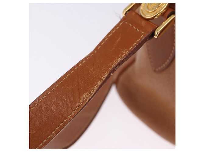Borsa a tracolla GUCCI in pelle beige tono oro 001 22 1053 Auth ka6226 - vista 22
