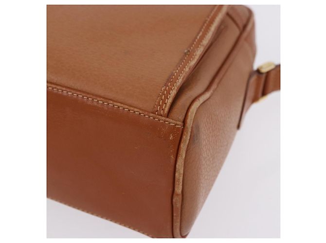 Borsa a tracolla GUCCI in pelle beige tono oro 001 22 1053 Auth ka6226 - vista 24