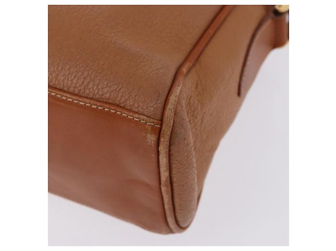 Borsa a tracolla GUCCI in pelle beige tono oro 001 22 1053 Auth ka6226 - vista 26