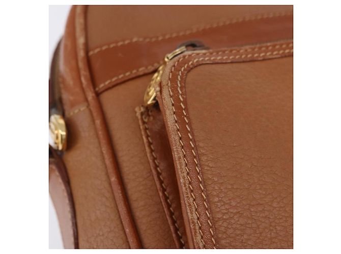 Borsa a tracolla GUCCI in pelle beige tono oro 001 22 1053 Auth ka6226 - vista 3
