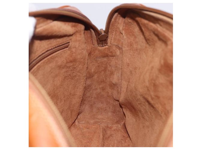 Borsa a tracolla GUCCI in pelle beige tono oro 001 22 1053 Auth ka6226 - vista 30