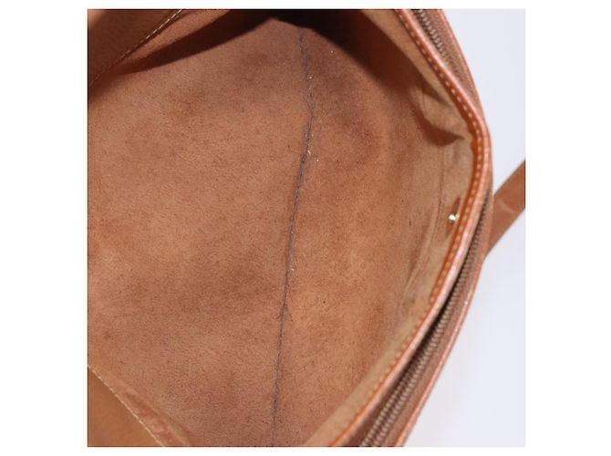 Borsa a tracolla GUCCI in pelle beige tono oro 001 22 1053 Auth ka6226 - vista 35