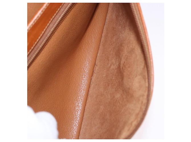 Borsa a tracolla GUCCI in pelle beige tono oro 001 22 1053 Auth ka6226 - vista 36