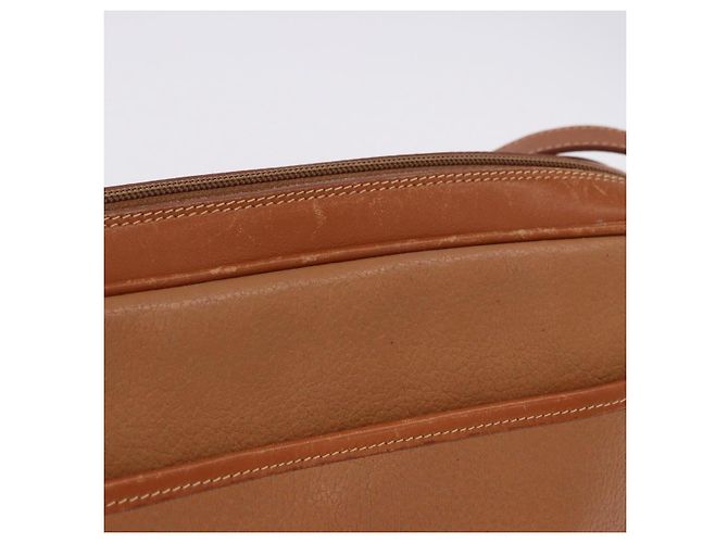 Borsa a tracolla GUCCI in pelle beige tono oro 001 22 1053 Auth ka6226 - vista 5