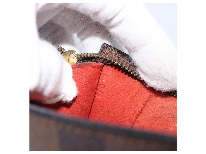 LOUIS VUITTON Damier Ebene Marais Pouch LV Auth ar14188 - vista 12