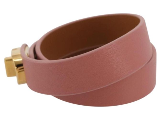 Bracciale Christian Dior Pelle Pink Gold Auth 204944M Rosa D'oro - vista 4