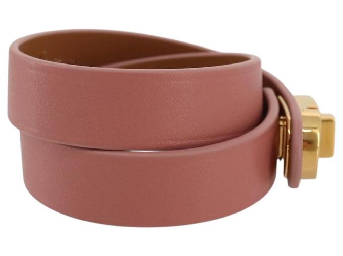 Bracciale Christian Dior Pelle Pink Gold Auth 204944M Rosa D'oro - vista 5