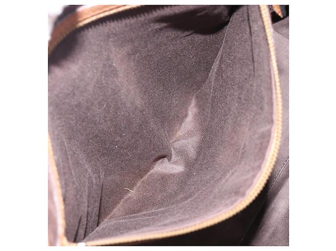 Borsa a mano GUCCI GG Canvas Suede Beige Gold 120897 Auth 203634 D'oro - vista 23