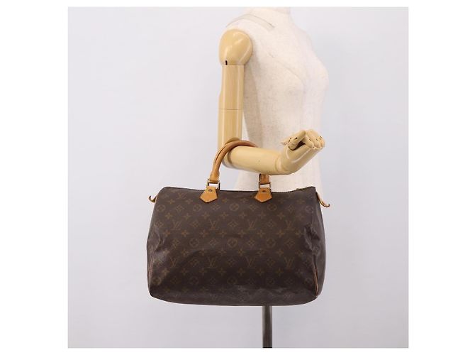 LOUIS VUITTON Monogram Speedy 35 Hand Bag M41524 LV Auth 205121 Monogramma - vista 22