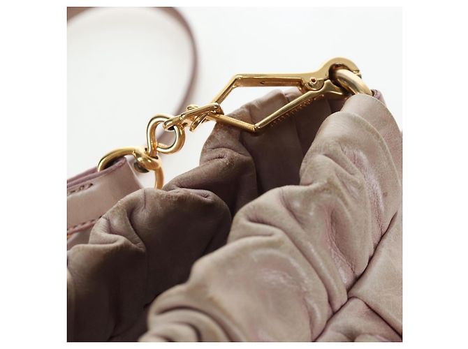 Borsa a mano Miu Miu in pelle 2way Rosa Tono Oro Auth 167584A - vista 23