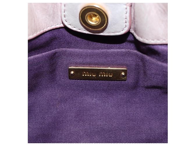 Borsa a mano Miu Miu in pelle 2way Rosa Tono Oro Auth 167584A - vista 25