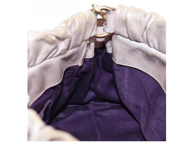 Borsa a mano Miu Miu in pelle 2way Rosa Tono Oro Auth 167584A - vista 27