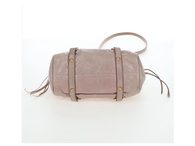 Borsa a mano Miu Miu in pelle 2way Rosa Tono Oro Auth 167584A - vista 7