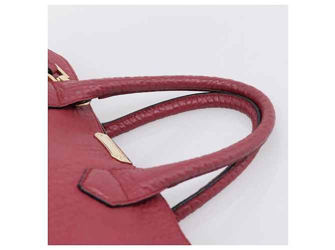 Borsa a mano BURBERRY in pelle 2way rossa e oro autentica 203678 Rosso D'oro - vista 14
