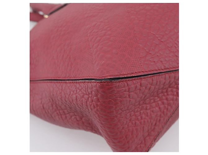 Borsa a mano BURBERRY in pelle 2way rossa e oro autentica 203678 Rosso D'oro - vista 16