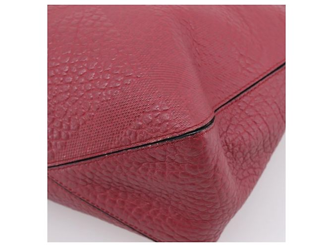 Borsa a mano BURBERRY in pelle 2way rossa e oro autentica 203678 Rosso D'oro - vista 17