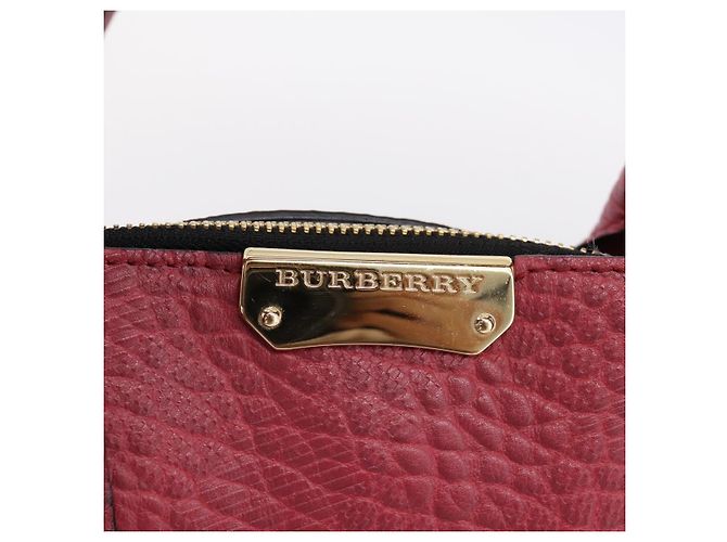 Borsa a mano BURBERRY in pelle 2way rossa e oro autentica 203678 Rosso D'oro - vista 19