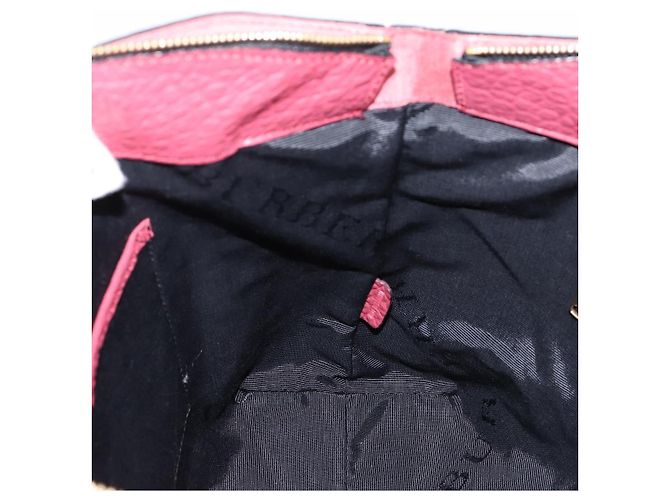 Borsa a mano BURBERRY in pelle 2way rossa e oro autentica 203678 Rosso D'oro - vista 22