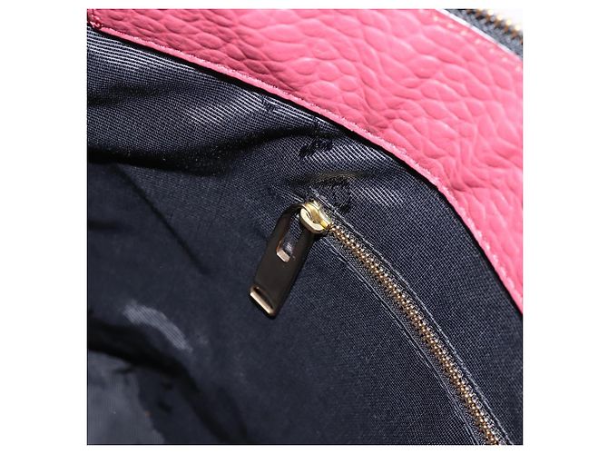 Borsa a mano BURBERRY in pelle 2way rossa e oro autentica 203678 Rosso D'oro - vista 23