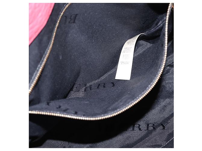 Borsa a mano BURBERRY in pelle 2way rossa e oro autentica 203678 Rosso D'oro - vista 24