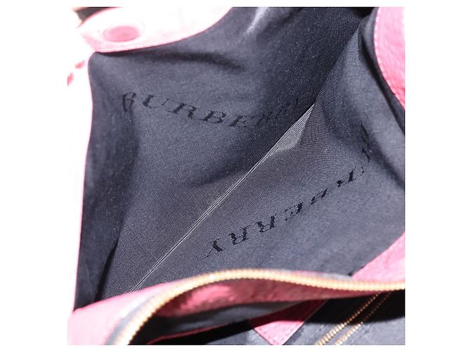 Borsa a mano BURBERRY in pelle 2way rossa e oro autentica 203678 Rosso D'oro - vista 26