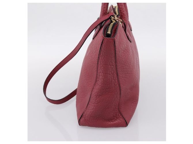 Borsa a mano BURBERRY in pelle 2way rossa e oro autentica 203678 Rosso D'oro - vista 4