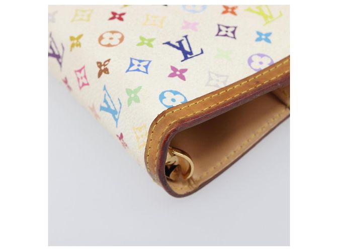 LOUIS VUITTON Monogram Multicolor Agenda GM Cover White R20894 LV Auth 204341V Bianco - vista 15