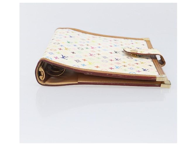 LOUIS VUITTON Monogram Multicolor Agenda GM Cover White R20894 LV Auth 204341V Bianco - vista 6