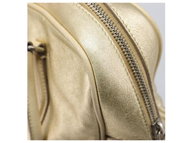 Miu Miu Handtasche aus Leder Gold authentisch 204426 Golden - Ansicht 10