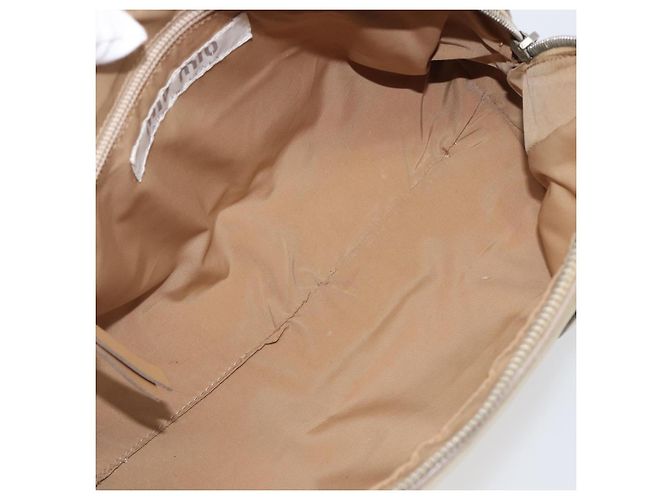 Miu Miu Handtasche aus Leder Gold authentisch 204426 Golden - Ansicht 11